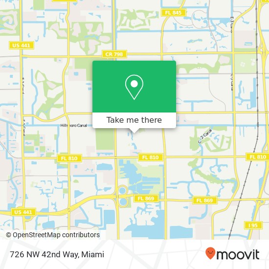 726 NW 42nd Way map