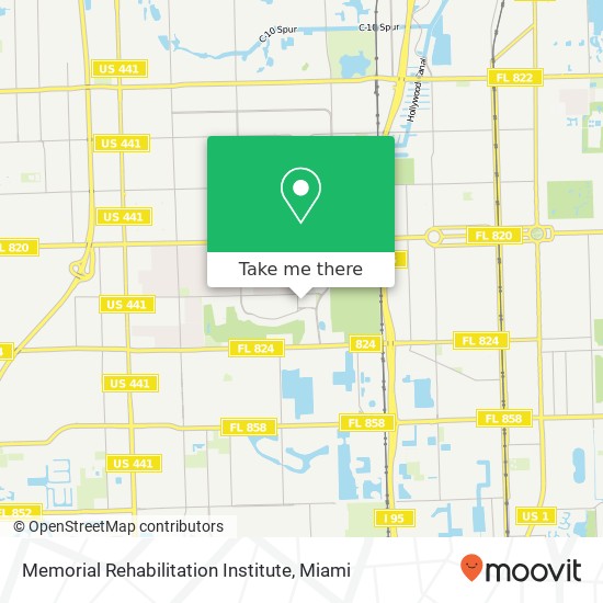 Mapa de Memorial Rehabilitation Institute