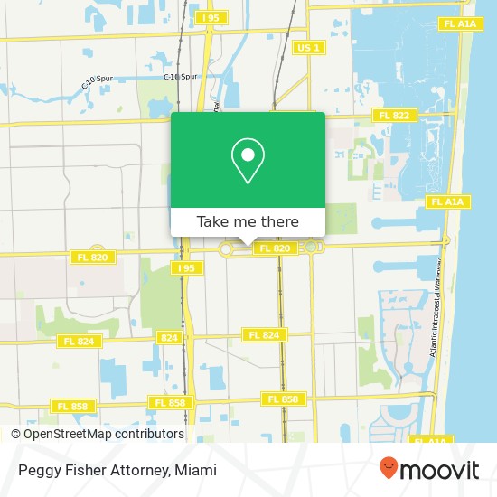 Peggy Fisher Attorney map
