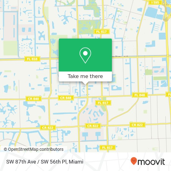 SW 87th Ave / SW 56th Pl map