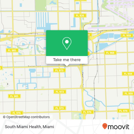 South Miami Health map