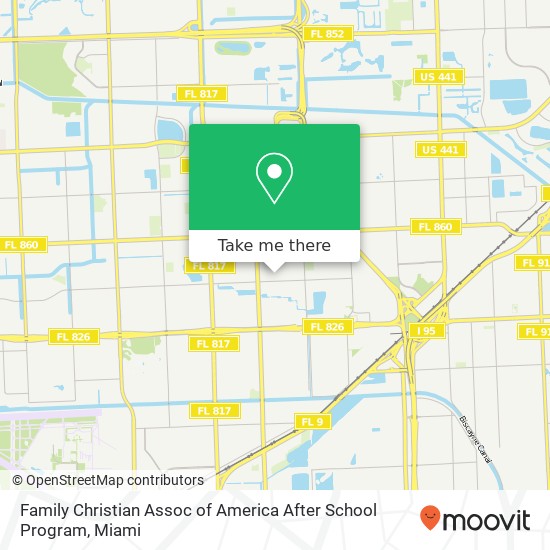 Mapa de Family Christian Assoc of America After School Program
