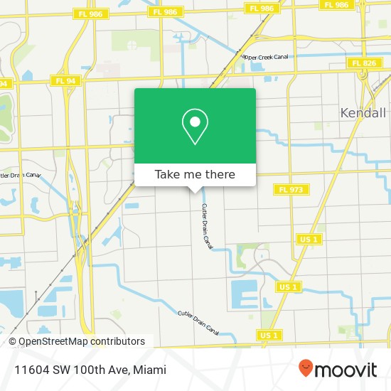 11604 SW 100th Ave map