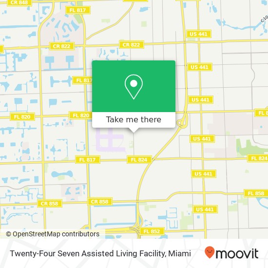 Twenty-Four Seven Assisted Living Facility map