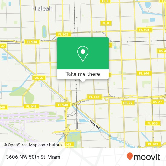 Mapa de 3606 NW 50th St