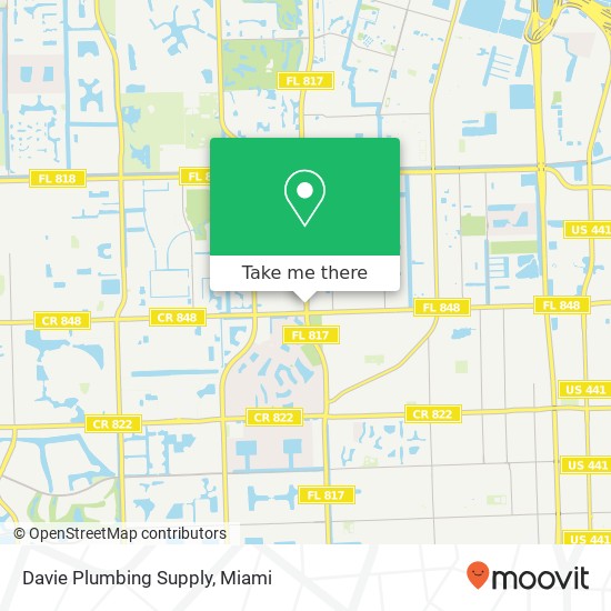 Davie Plumbing Supply map