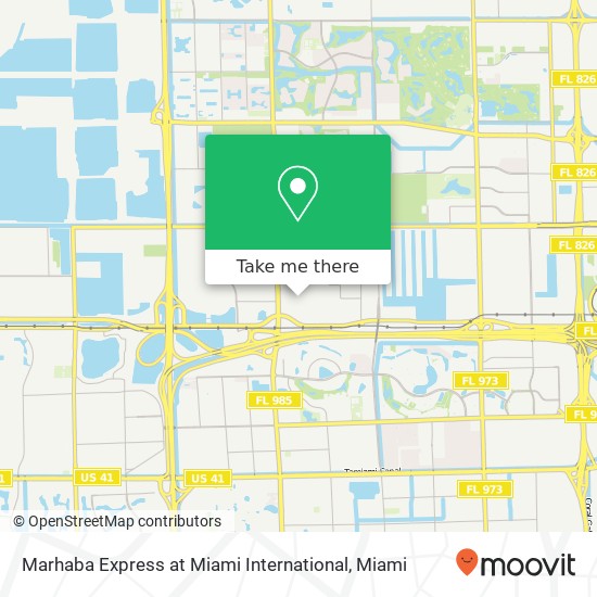 Marhaba Express at Miami International map