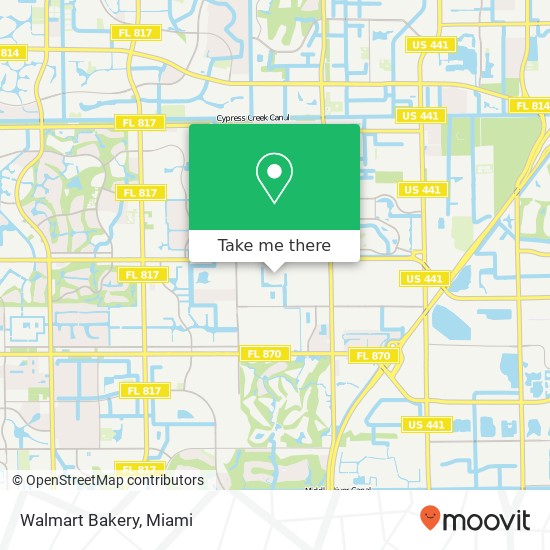 Mapa de Walmart Bakery