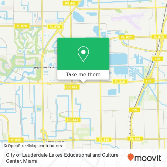 City of Lauderdale Lakes-Educational and Culture Center map