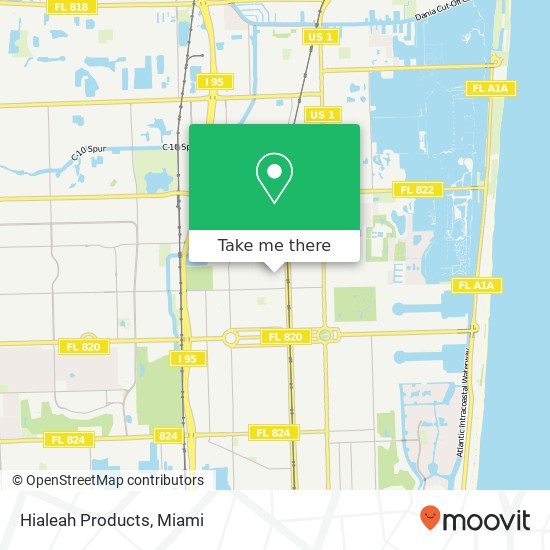 Hialeah Products map
