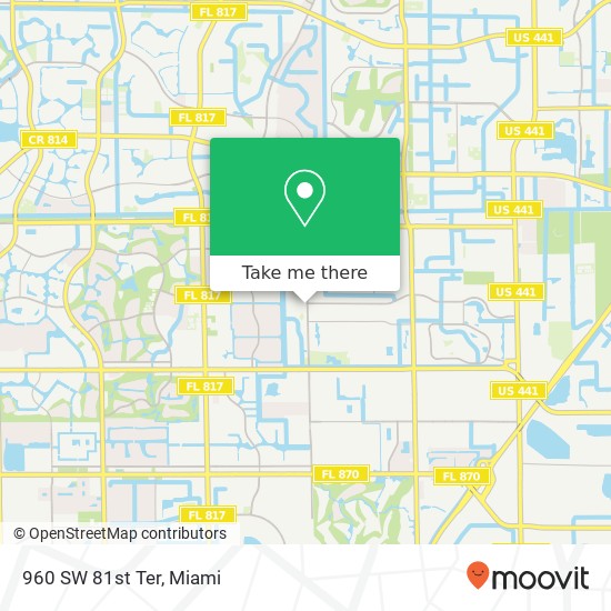 960 SW 81st Ter map