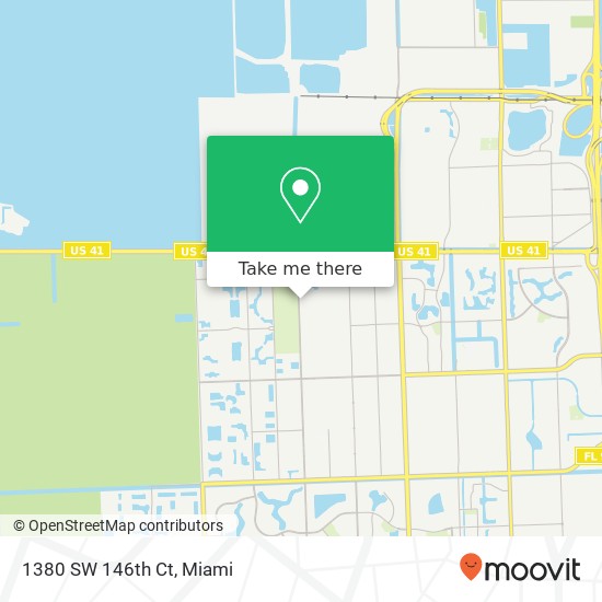 1380 SW 146th Ct map