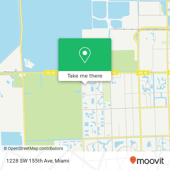 Mapa de 1228 SW 155th Ave