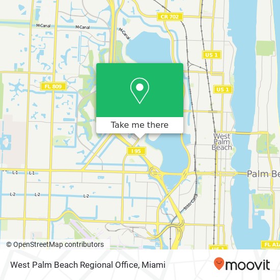 West Palm Beach Regional Office map