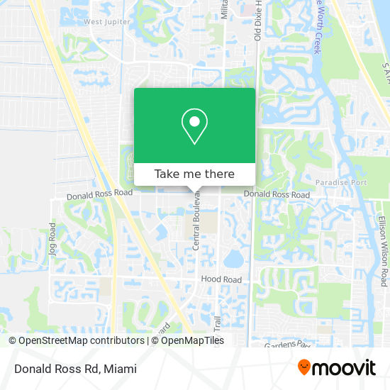 Donald Ross Rd map