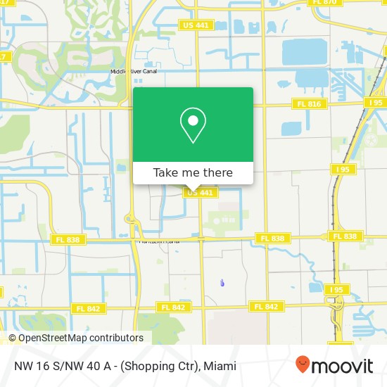 NW 16 S / NW 40 A - (Shopping Ctr) map