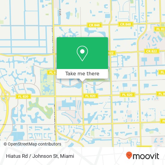 Hiatus Rd / Johnson St map