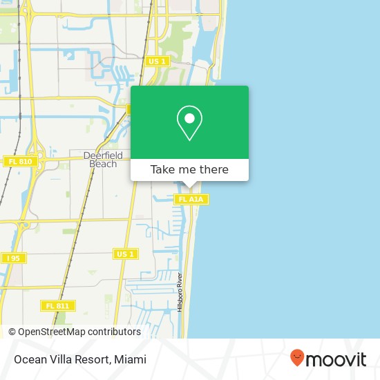 Ocean Villa Resort map