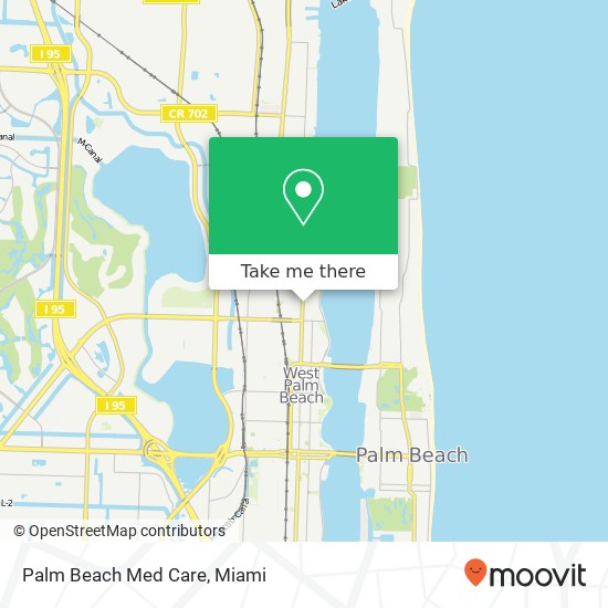 Palm Beach Med Care map