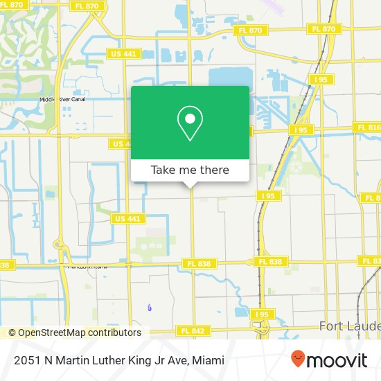 Mapa de 2051 N Martin Luther King Jr Ave