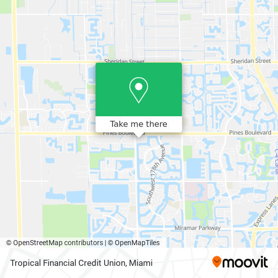 Tropical Financial Credit Union map