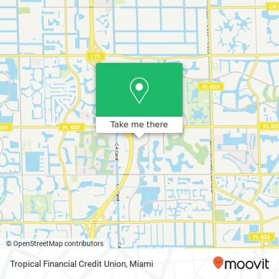 Mapa de Tropical Financial Credit Union