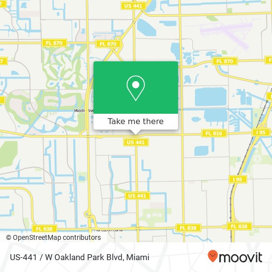 US-441 / W Oakland Park Blvd map