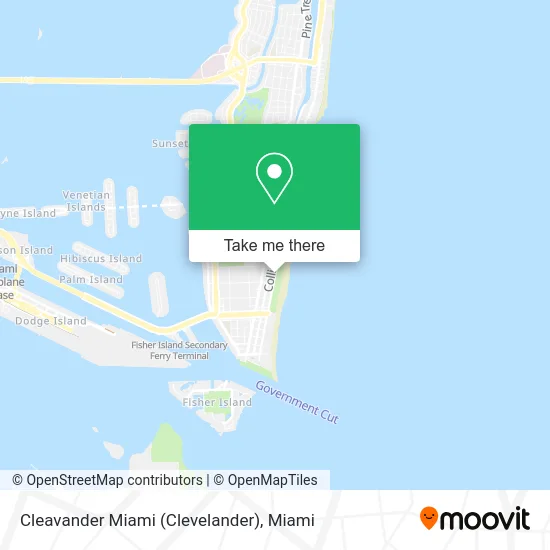 Cleavander Miami (Clevelander) map