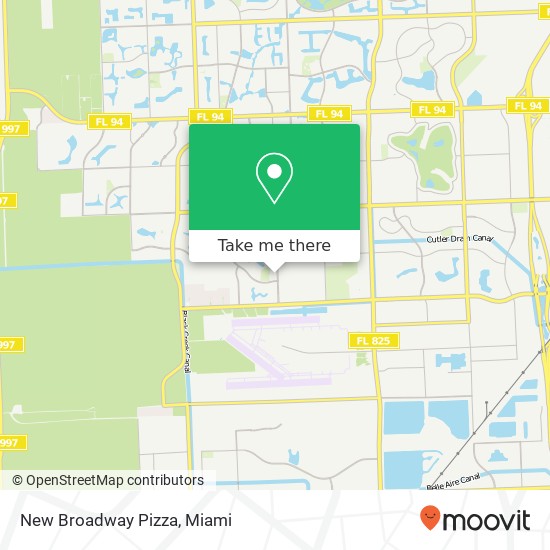 New Broadway Pizza map