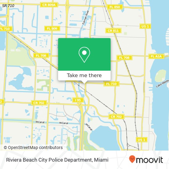 Riviera Beach City Police Department map