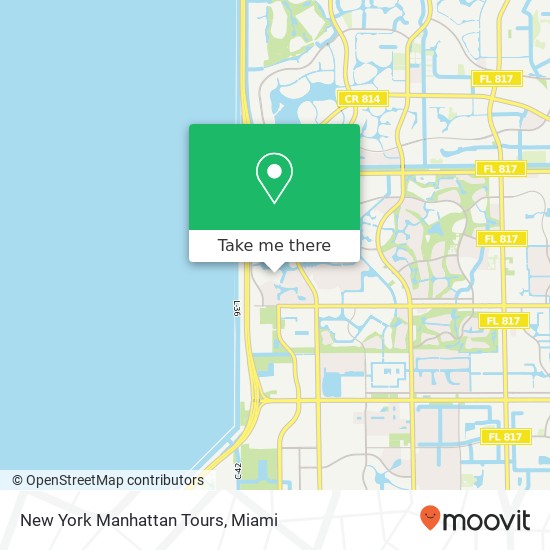 New York Manhattan Tours map