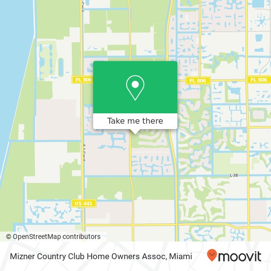 Mapa de Mizner Country Club Home Owners Assoc