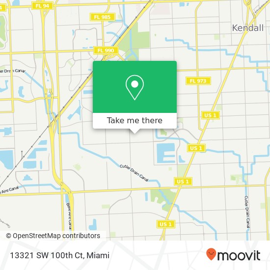 13321 SW 100th Ct map