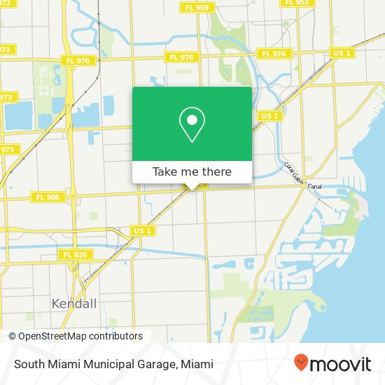 Mapa de South Miami Municipal Garage