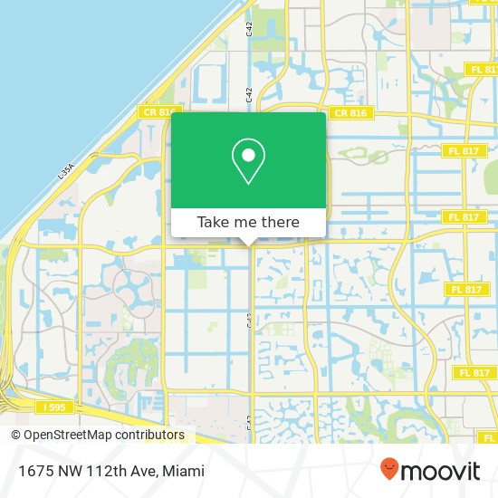 1675 NW 112th Ave map