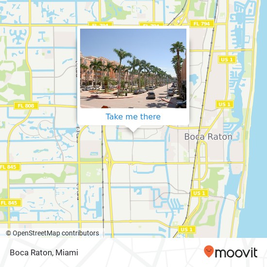 Mapa de Boca Raton