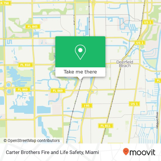 Carter Brothers Fire and Life Safety map