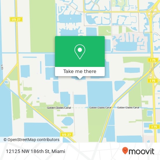 12125 NW 186th St map