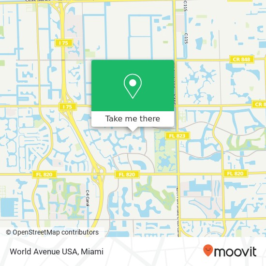 Mapa de World Avenue USA