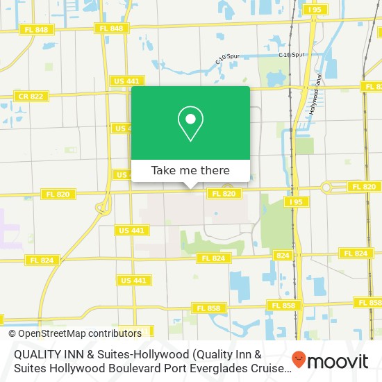 QUALITY INN & Suites-Hollywood map