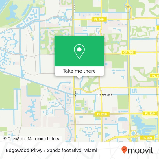Edgewood Pkwy / Sandalfoot Blvd map