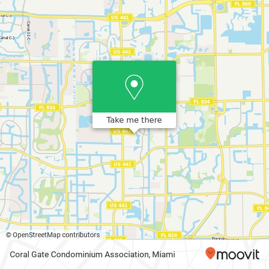 Coral Gate Condominium Association map
