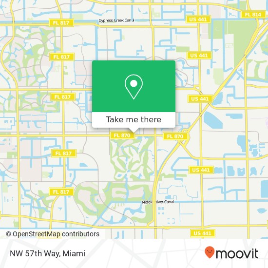 NW 57th Way map
