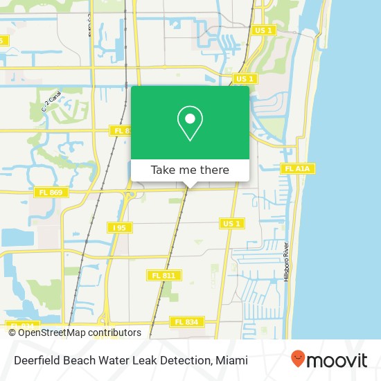 Deerfield Beach Water Leak Detection map