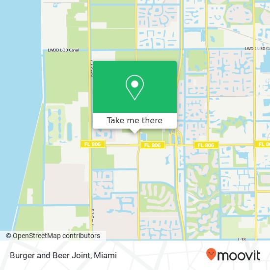 Burger and Beer Joint map
