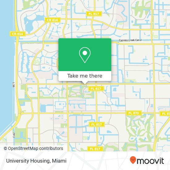 University Housing map