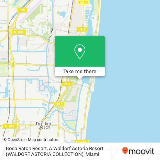 Boca Raton Resort, A Waldorf Astoria Resort (WALDORF ASTORIA COLLECTION) map