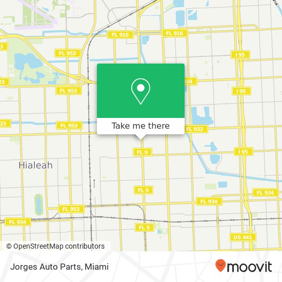 Mapa de Jorges Auto Parts