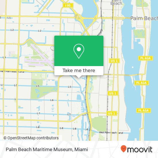 Palm Beach Maritime Museum map