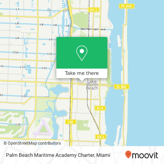Palm Beach Maritime Academy Charter map
